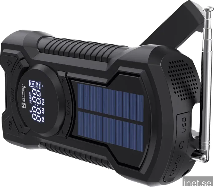 Sandberg Survivor Radio All-in-1 5000 PowerBank - Svart - 5000 mAh