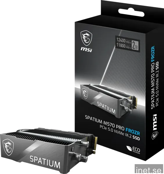 2 TB MSI SPATIUM M570 PRO FROZR SSD, M.2 2280 NVMe PCIe 5.0