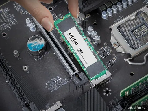 Crucial E100 intern M.2 Gen 4 SSD (480GB)