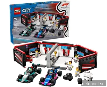 LEGO City Formula 1 Garage & Mercedes-AMG- & Alpinebilar 60444