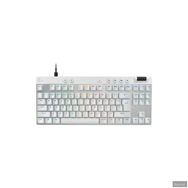 Logitech Pro X TKL Rapid Trådbundet Gaming Tangentbord [Linear] - Vit
