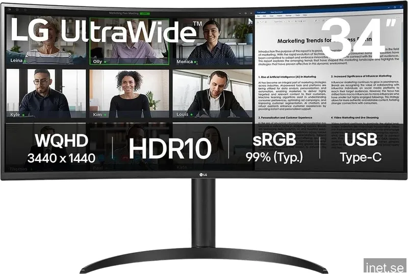 LG UltraWide 34WR55QK-B