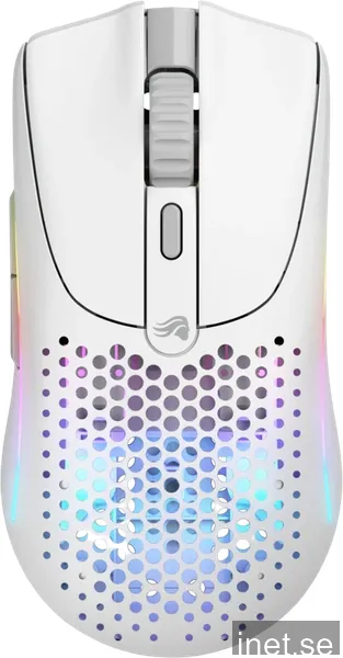 Glorious Model O 2 Mini Wireless - Matte White - Gamingmus - Optic - 5 knappar - Vit