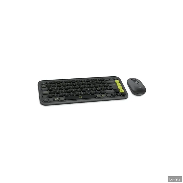 Logitech POP Icon Combo trådlös mus och trådlöst tangentbord, grafit