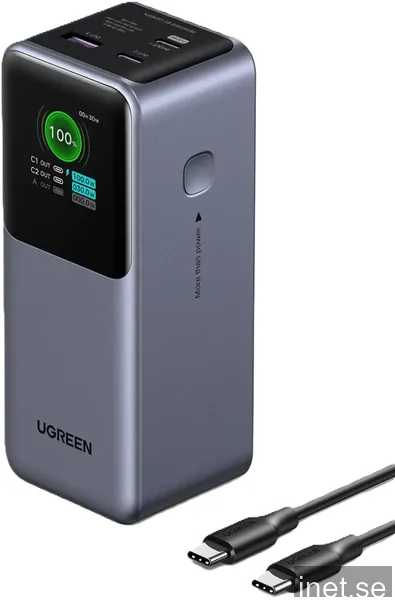 UGREEN 200 W Snabbladdande Powerbank PowerBank - Grey - 25000 mAh