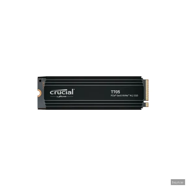 Crucial T705 2TB M.2 NVMe PCIe Gen 5 med värmespridare