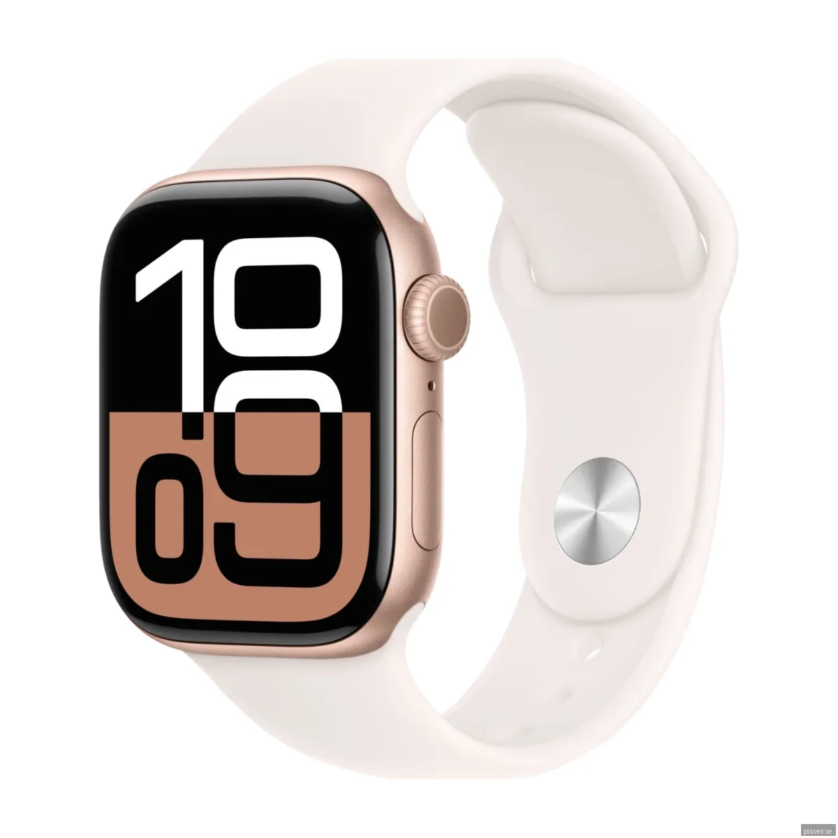 Apple Watch Series 10 GPS + Cell 42 mm roséguld alum, rosé sportband - S/M