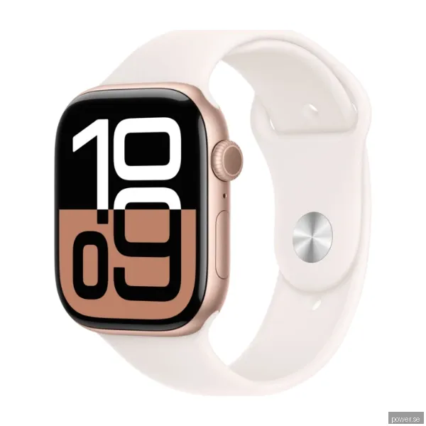 Apple Watch Series 10 GPS + Cell 46 mm roséguld alum, rosé sportband - M/L