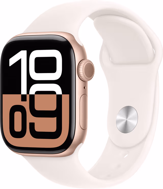 Apple Watch S10 42mm GPS (Rose Gold Alu/Light Blush Sport Band) S/M