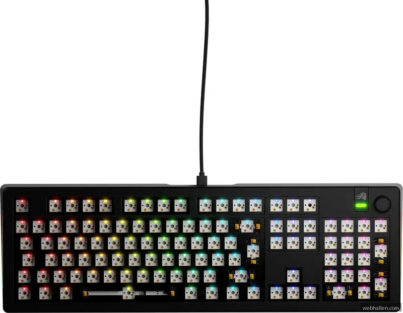 Glorious GMMK 3 100% Barebones tangentbord, svart