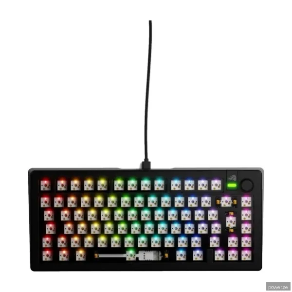 Glorious GMMK 3 75% - Barebone ISO - Gaming Keyboard - Utan numpad - Svart