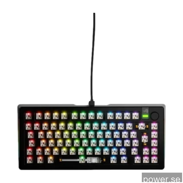 Glorious GMMK 3 Pro 75% Barebones mekaniskt gamingtangentbord, svart