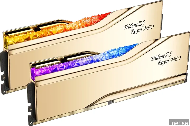 32 GB (2x16GB) DDR5-6000 G.Skill Trident Z5 Royal Neo RGB Gold CL28, AMD EXPO