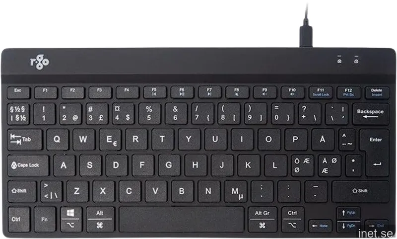 R-Go Compact Break Ergonomiskt Tangentbord - Svart
