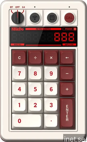 8Bitdo Retro 18 Mechanical Numpad - Trådlös Numpad - Fami Edition