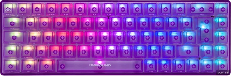 Higround AMETHYST Base 65 Hotswap Gaming Tangentbord - ISO Nordic [White Flame]