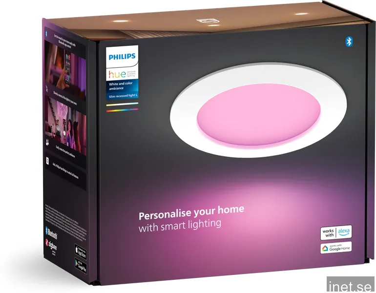 Philips Hue WCA Slim stor infälld LED-lampa (vit)