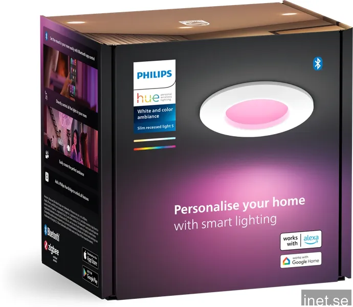 Philips Hue WCA Slim liten infälld LED-lampa (vit)