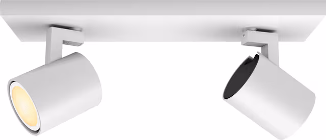 Philips Hue Runner Dubbel Spotlight - Vit - Med Dimmer Switch
