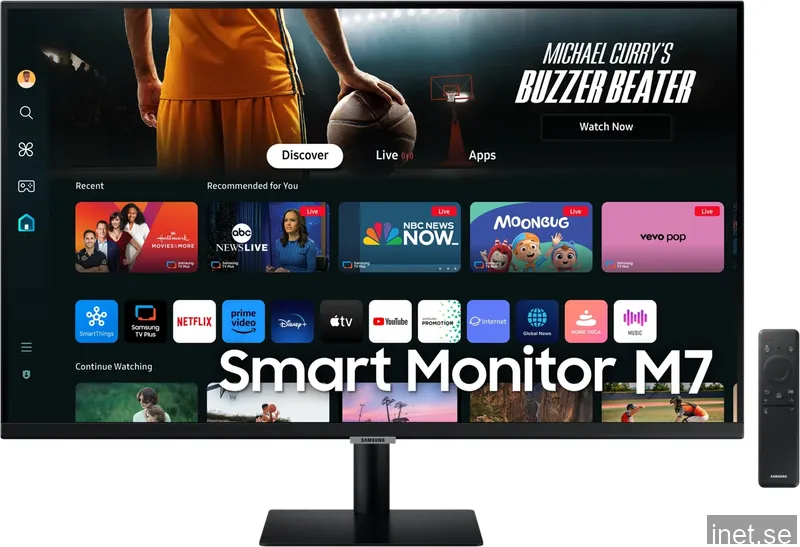 Samsung Smart Monitor M7 32" bildskärm (svart)