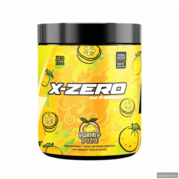 X-Gamer X-Zero Yummy Yuzu - 100 Serveringar