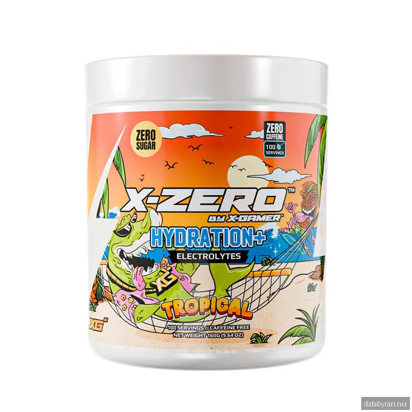 X-Gamer X-Zero Hydration+ Tropical - 100 Serveringar