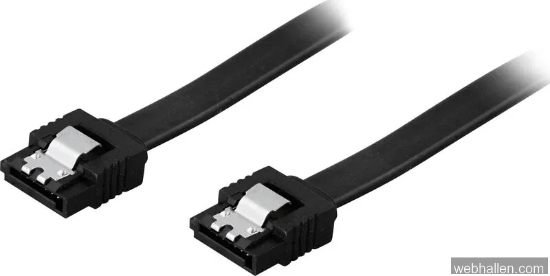 Deltaco Serial ATA-600 (SATA 6g) Kabel 0.7m (Raka kontaker)