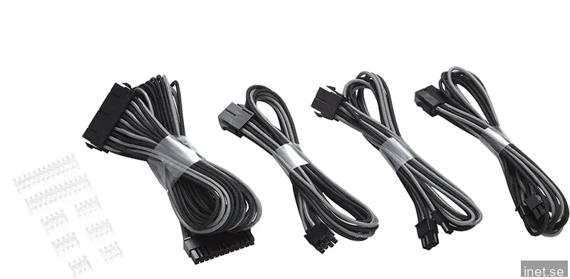Phanteks Extension Cable Combo Pack - Svart/Grå