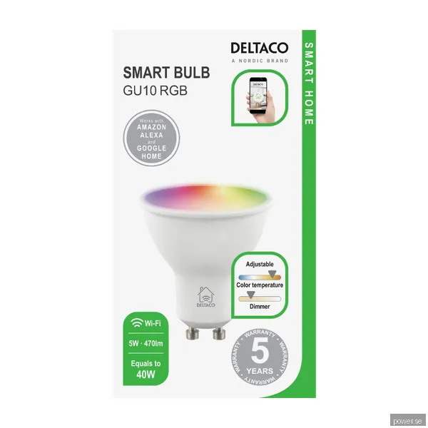 Deltaco Smart Home LED-lampa 4350010