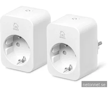 Deltaco SMART HOME smart plug with energy monitoring 16A 2-pack