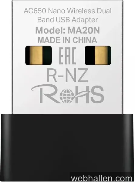 Mercusys MA20N / AC650 Nano Wireless Dual Band USB Adapter