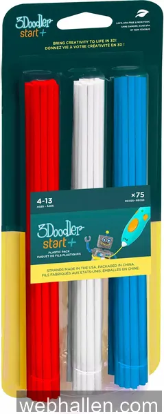3Doodler START Mix1 75-Pack (Röd, Vit, Blå)