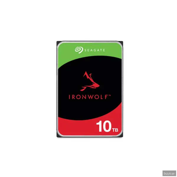 Seagate IronWolf - 10TB - Hårddisk - ST10000VN000 - SATA-600 - 3,5"