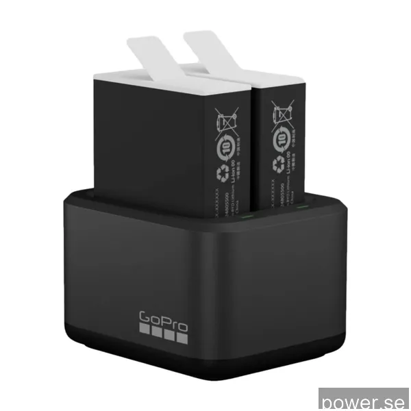 GoPro Dual batteriladdare + 2 batterier