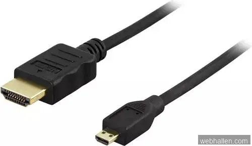 Deltaco HDMI till Micro HDMI-kabel / 1m - Svart