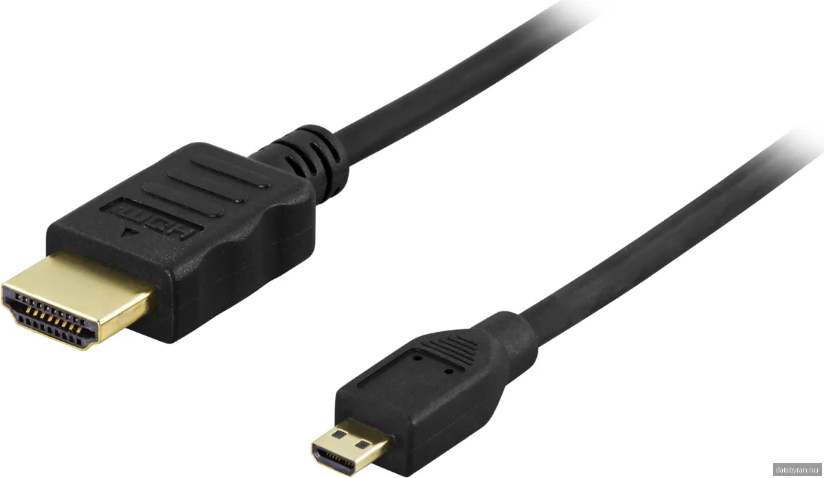 Deltaco HDMI till Micro HDMI - kabel / 3m - Svart (Fyndvara klass 1)