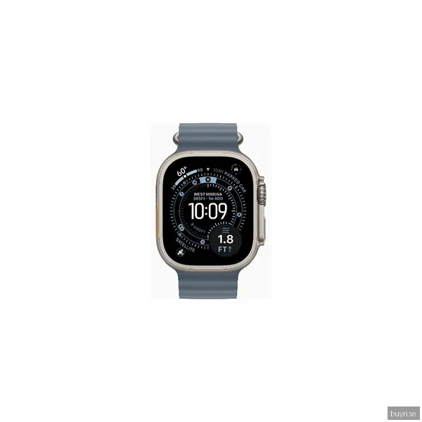 Apple Watch Ultra 3 GPS + Cellular 49mm Natural Titanium Case with Anchor Blue Ocean Band