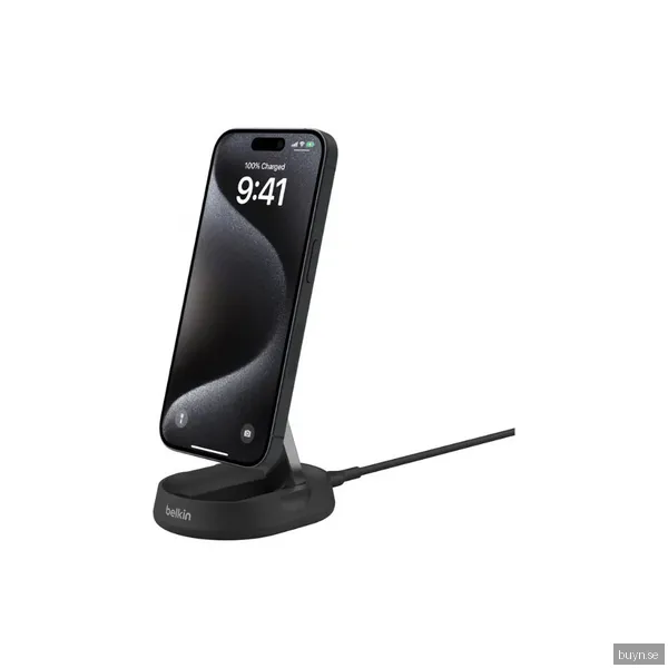 Belkin BoostCharge Pro hopfällbart trådlöst laddningsställ (svart)