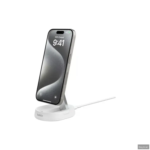 Belkin BoostCharge Pro wireless charging stand - magnetic - + AC power adapter - 15 Watt