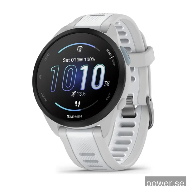 Garmin Forerunner 165 sportklocka 43mm (vit)