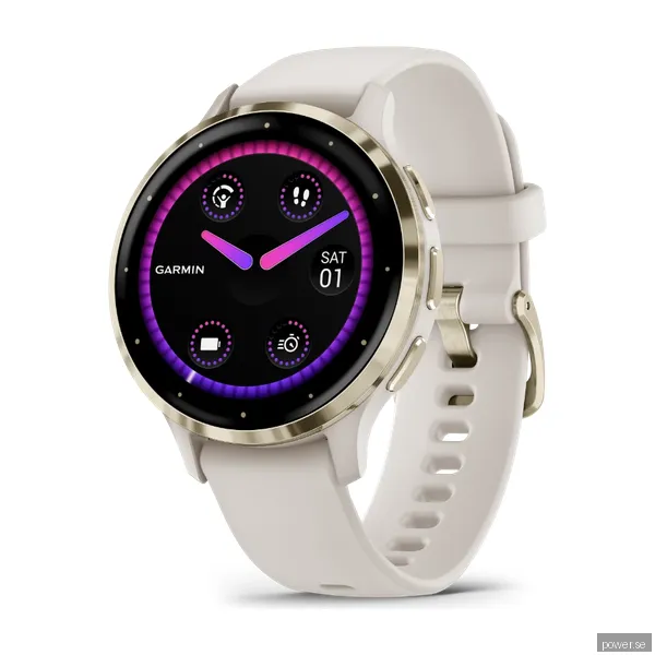 Garmin Venu 3S smartwatch (elfenben)
