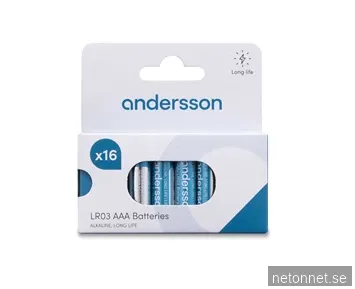 Andersson LR03 AAA Long Life Alkaline - 16-pack
