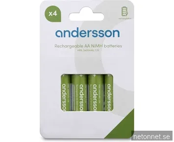Andersson HR6 AA NiMH 2400mAh - 4-pack