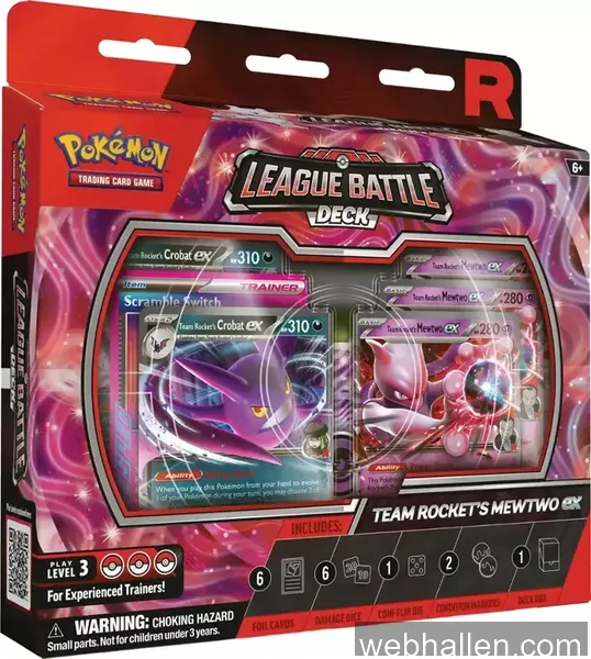 Pokemon Team Rocket’s Mewtwo ex League Battle Deck