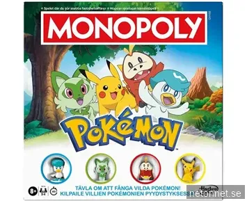 Hasbro Monopoly Pokémon - Brädspel (SE/FI)
