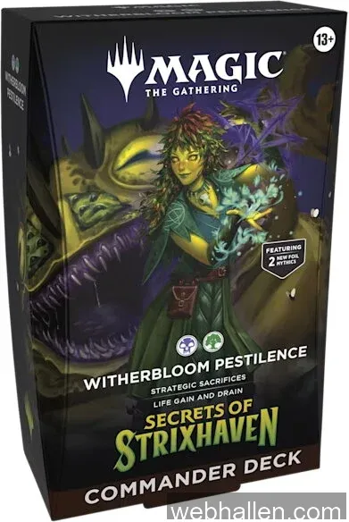 Magic the Gathering: Secrets of Strixhaven Witherbloom Petilence Commander Deck