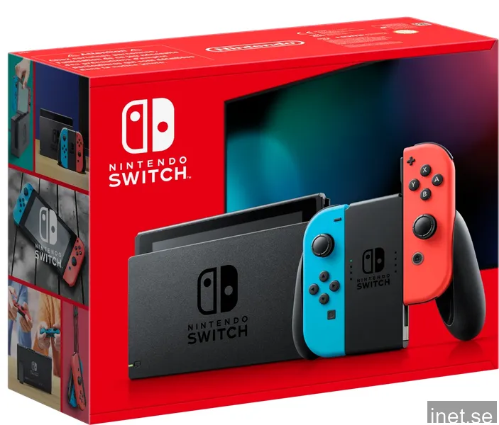 Nintendo Switch gamingkonsol 2022 med Joy-Con-kontroller