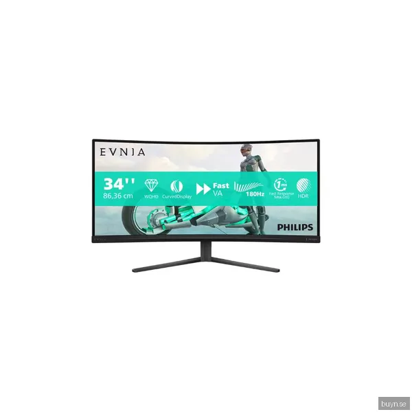 34" Philips Evnia 3000 - 3440x1440 (UWQHD) - 180Hz - VA