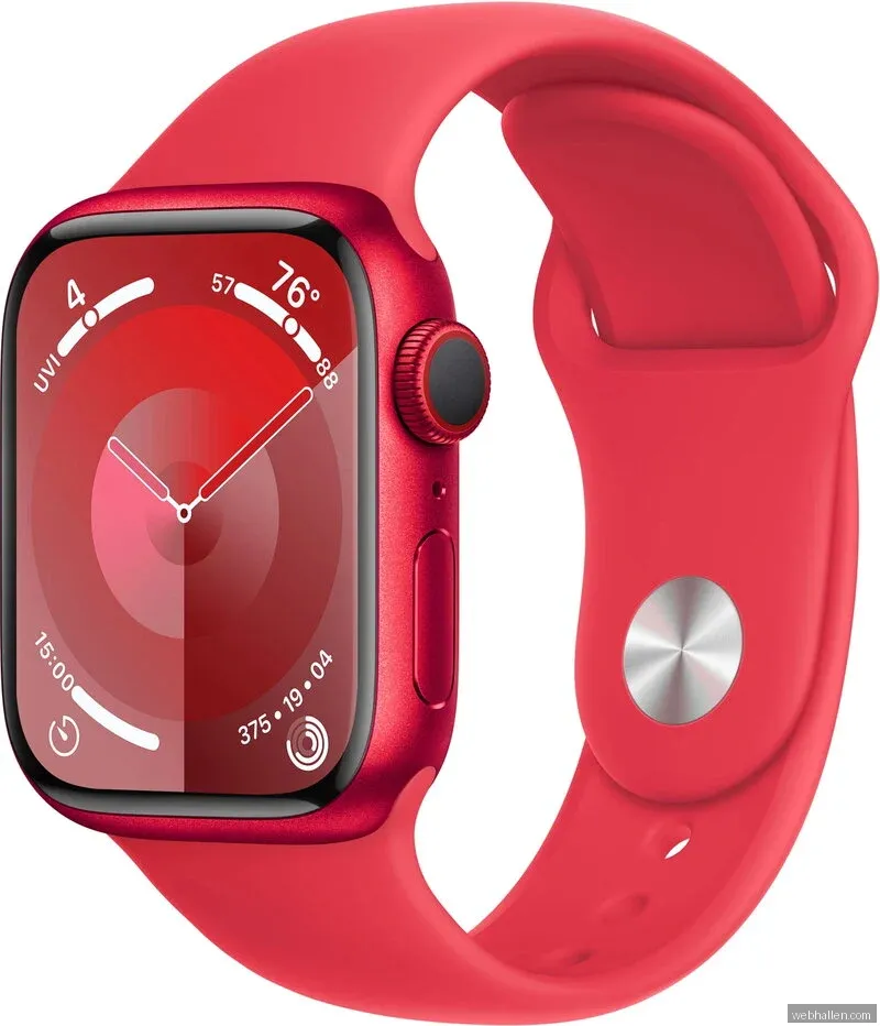 Apple Watch Series 9 GPS + Cellular 45mm / (PRODUCT)RED Alu Case med (PRODUCT)RED Sport Band - M/L(Fyndvara - Klass 1)