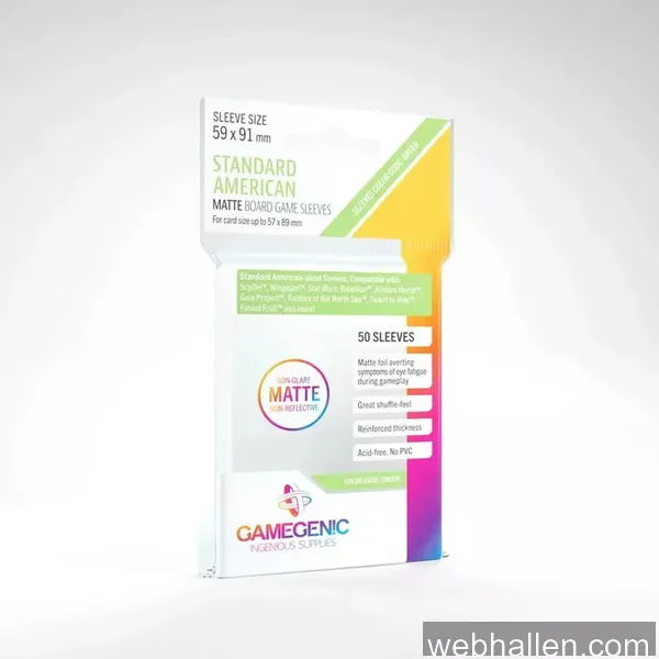 Gamegenic Matte American Sleeves 59x91 mm (50 st)